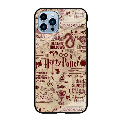 Harry Potter Paper of Map iPhone 12 Pro Max Case-Oxvistore