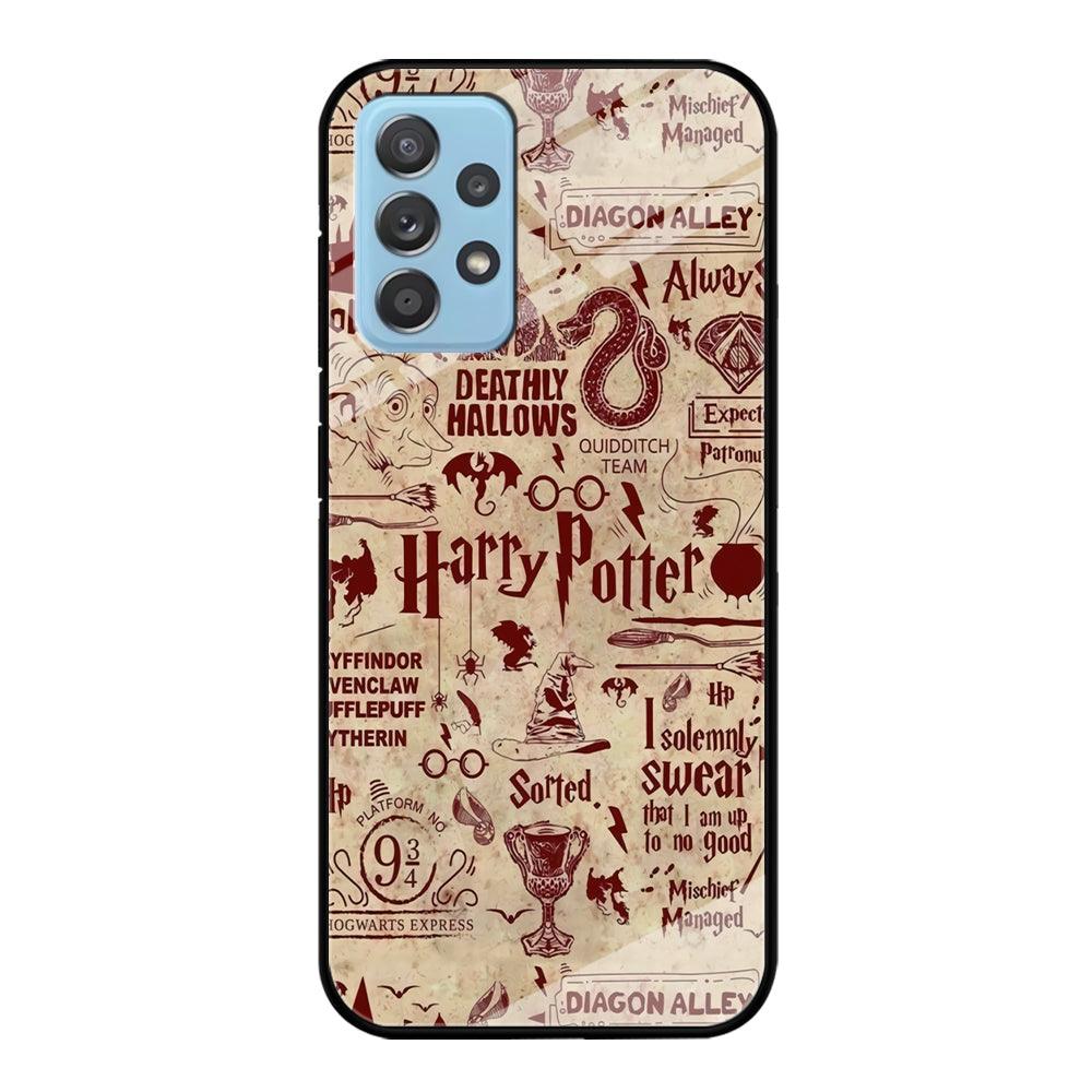 Harry Potter Paper of Map Samsung Galaxy A52 Case-Oxvistore