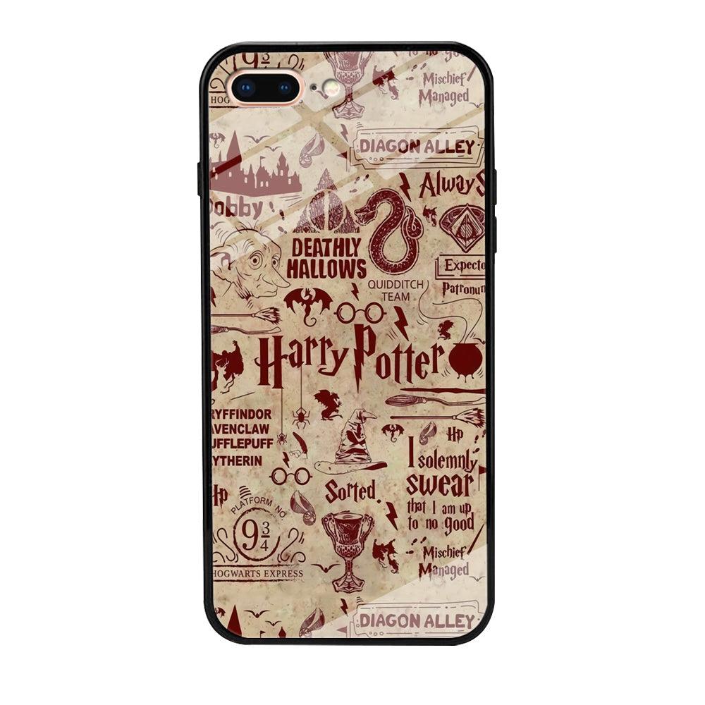 Harry Potter Paper of Map iPhone 8 Plus Case-Oxvistore