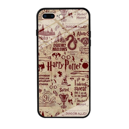 Harry Potter Paper of Map iPhone 8 Plus Case-Oxvistore