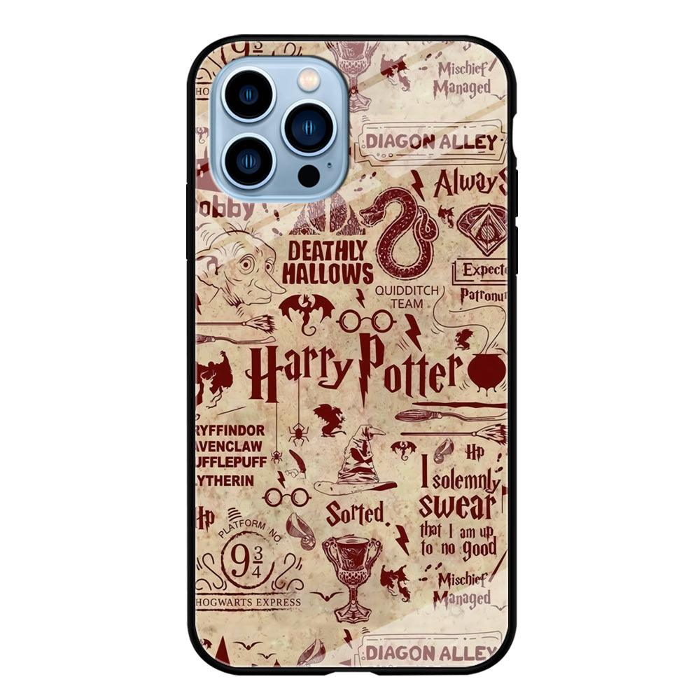 Harry Potter Paper of Map iPhone 13 Pro Case-Oxvistore