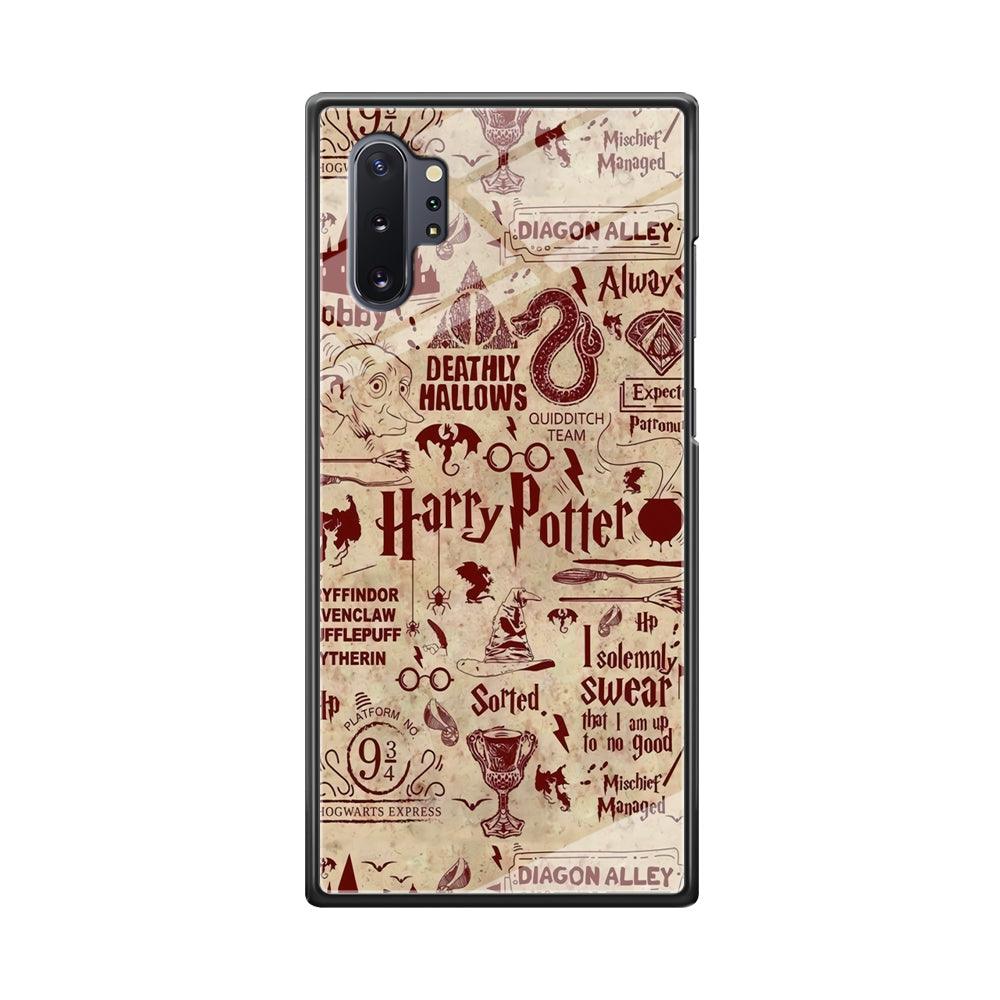 Harry Potter Paper of Map Samsung Galaxy Note 10 Plus Case-Oxvistore