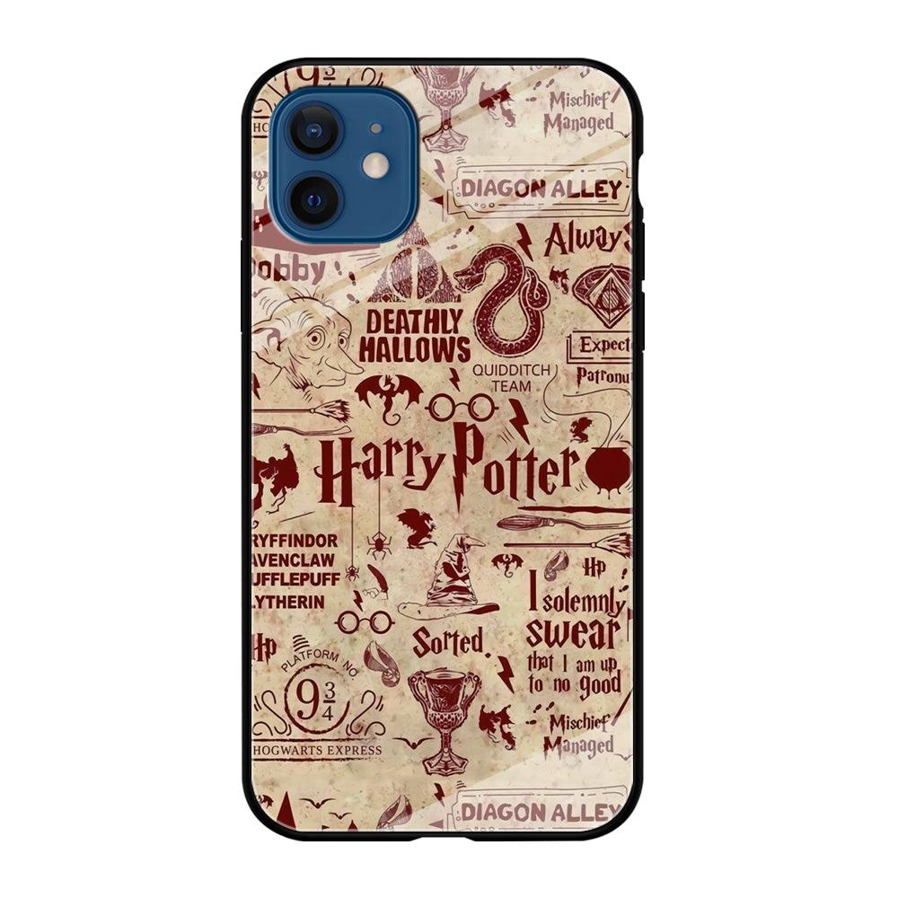 Harry Potter Paper of Map iPhone 12 Case-Oxvistore