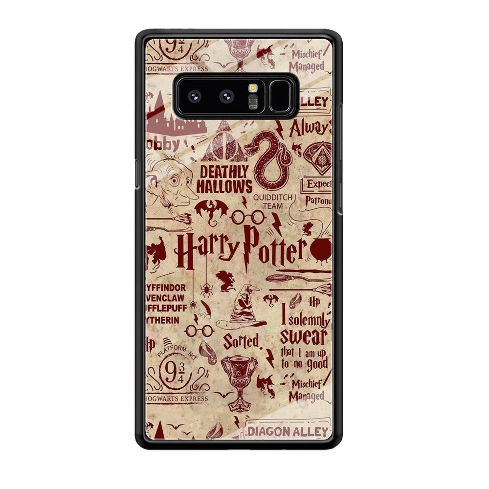 Harry Potter Paper of Map Samsung Galaxy Note 8 Case-Oxvistore