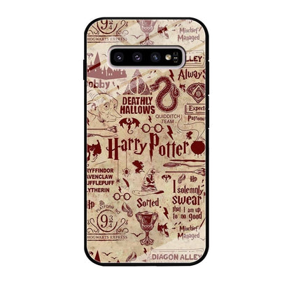 Harry Potter Paper of Map Samsung Galaxy S10 Plus Case-Oxvistore