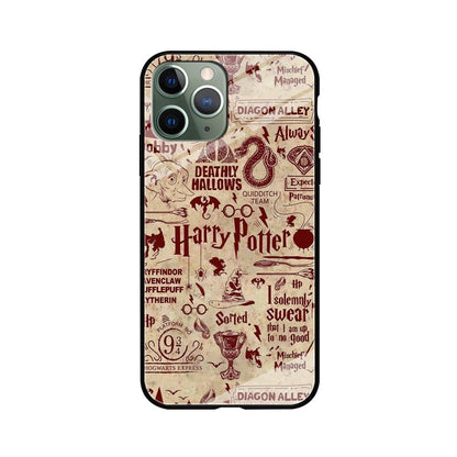 Harry Potter Paper of Map iPhone 11 Pro Case-Oxvistore