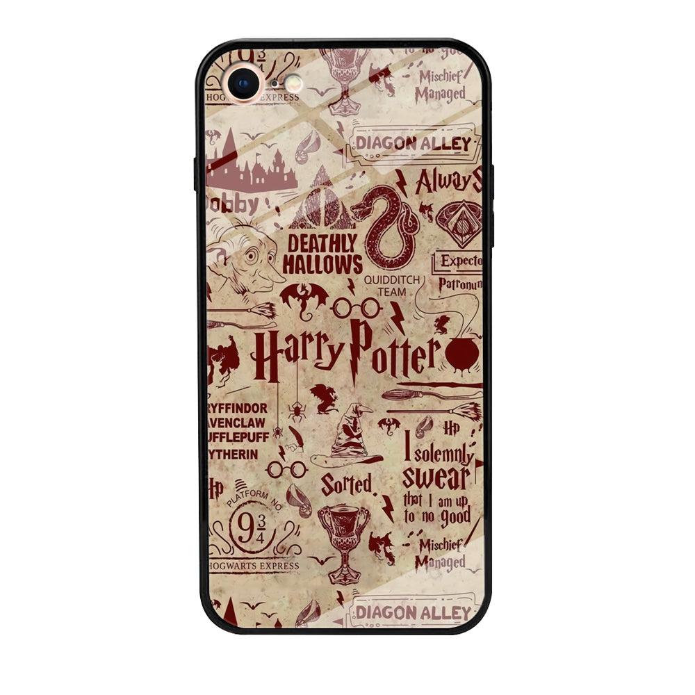 Harry Potter Paper of Map iPhone 8 Case-Oxvistore