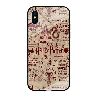 Harry Potter Paper of Map iPhone X Case-Oxvistore