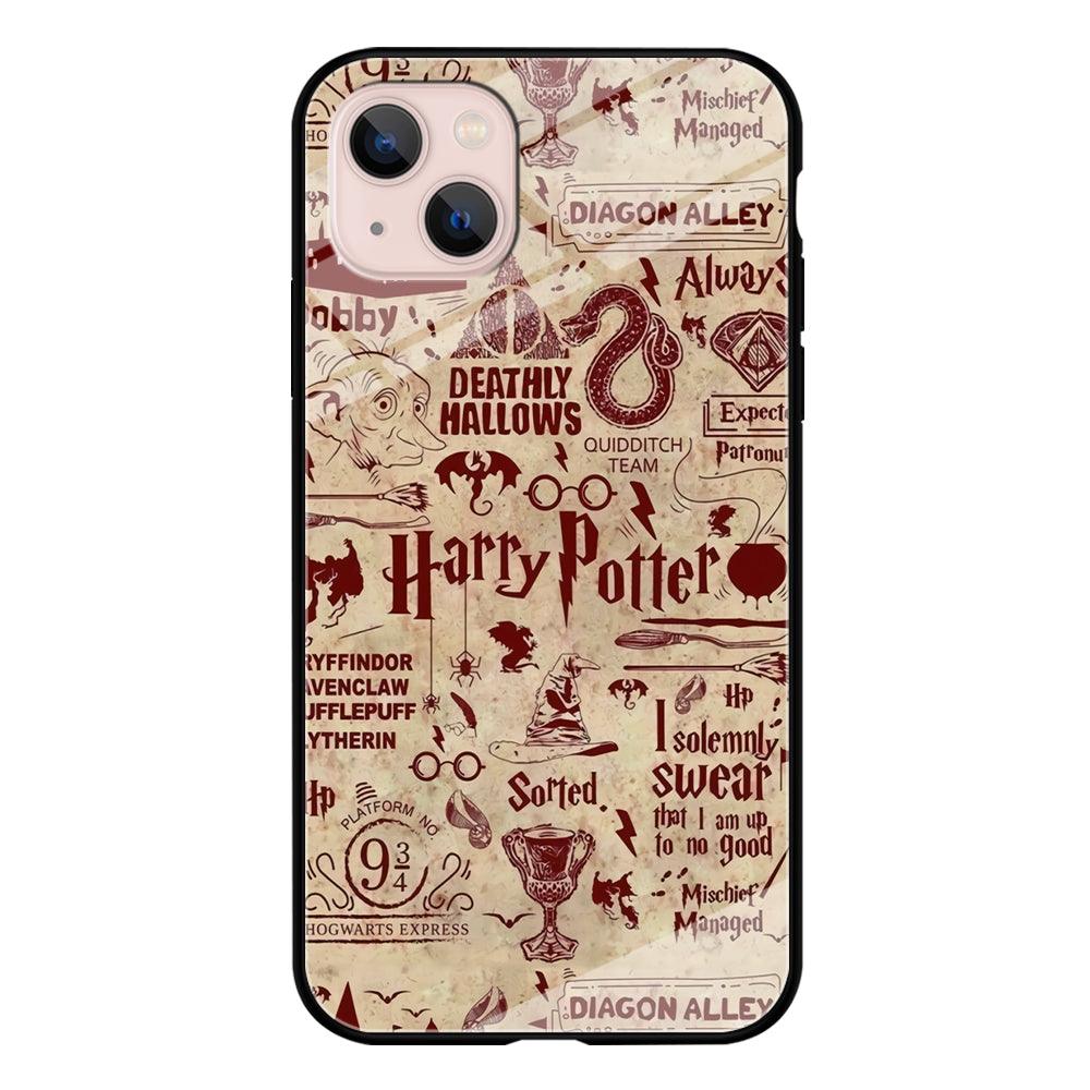 Harry Potter Paper of Map iPhone 13 Case-Oxvistore