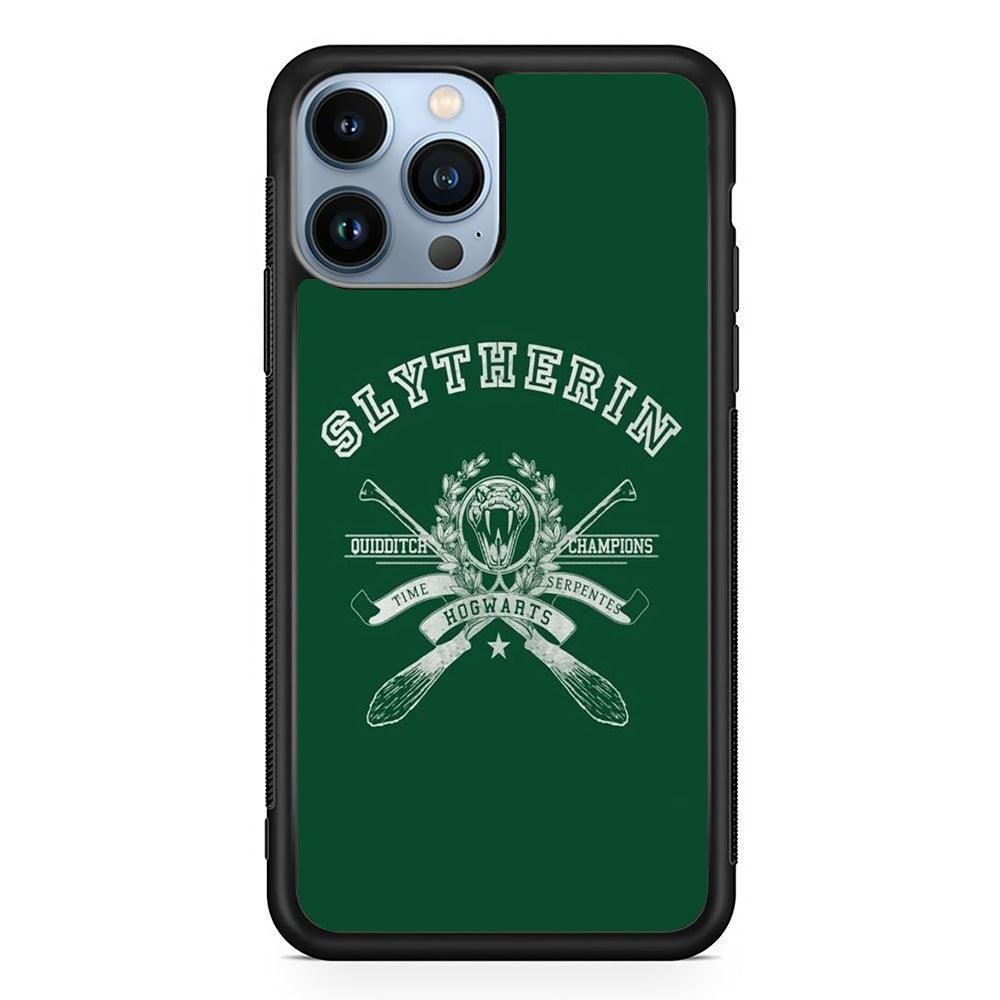 Harry Potter Slytherin Quidditch Champion Symbol iPhone 15 Pro Case-Oxvistore