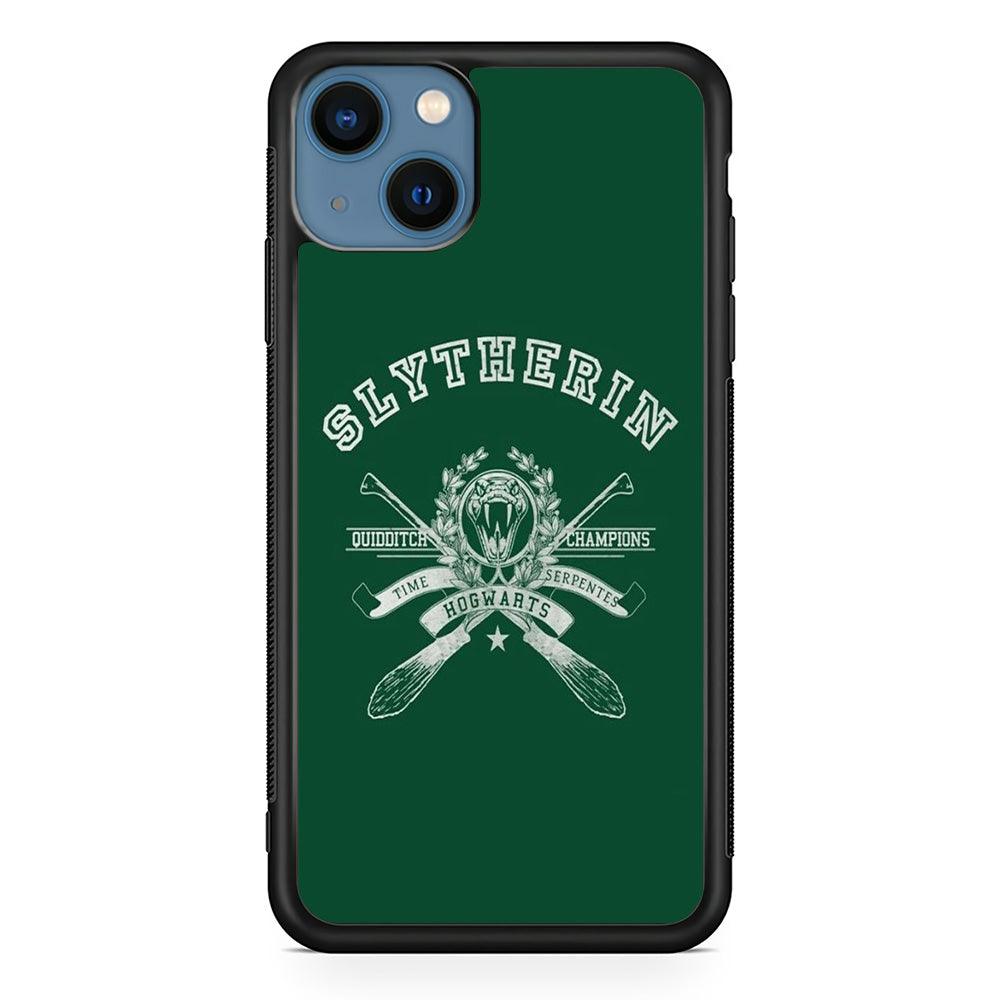 Harry Potter Slytherin Quidditch Champion Symbol iPhone 15 Plus Case-Oxvistore