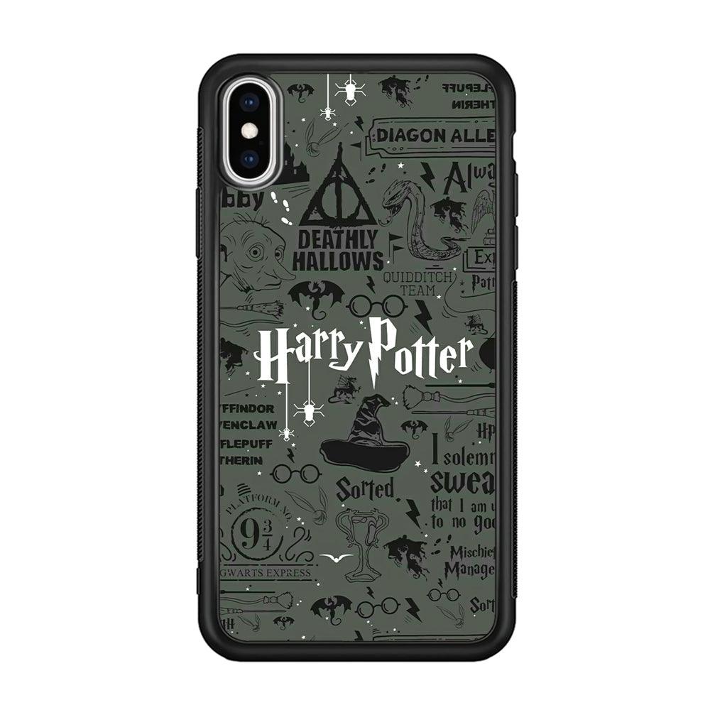 Harry Potter The Deathly Hallows iPhone X Case-Oxvistore