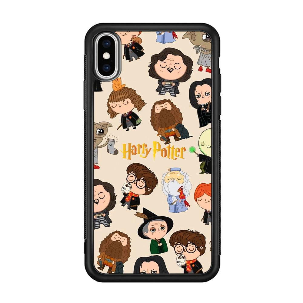 Harry Potter Tiny Cute Face iPhone X Case-Oxvistore