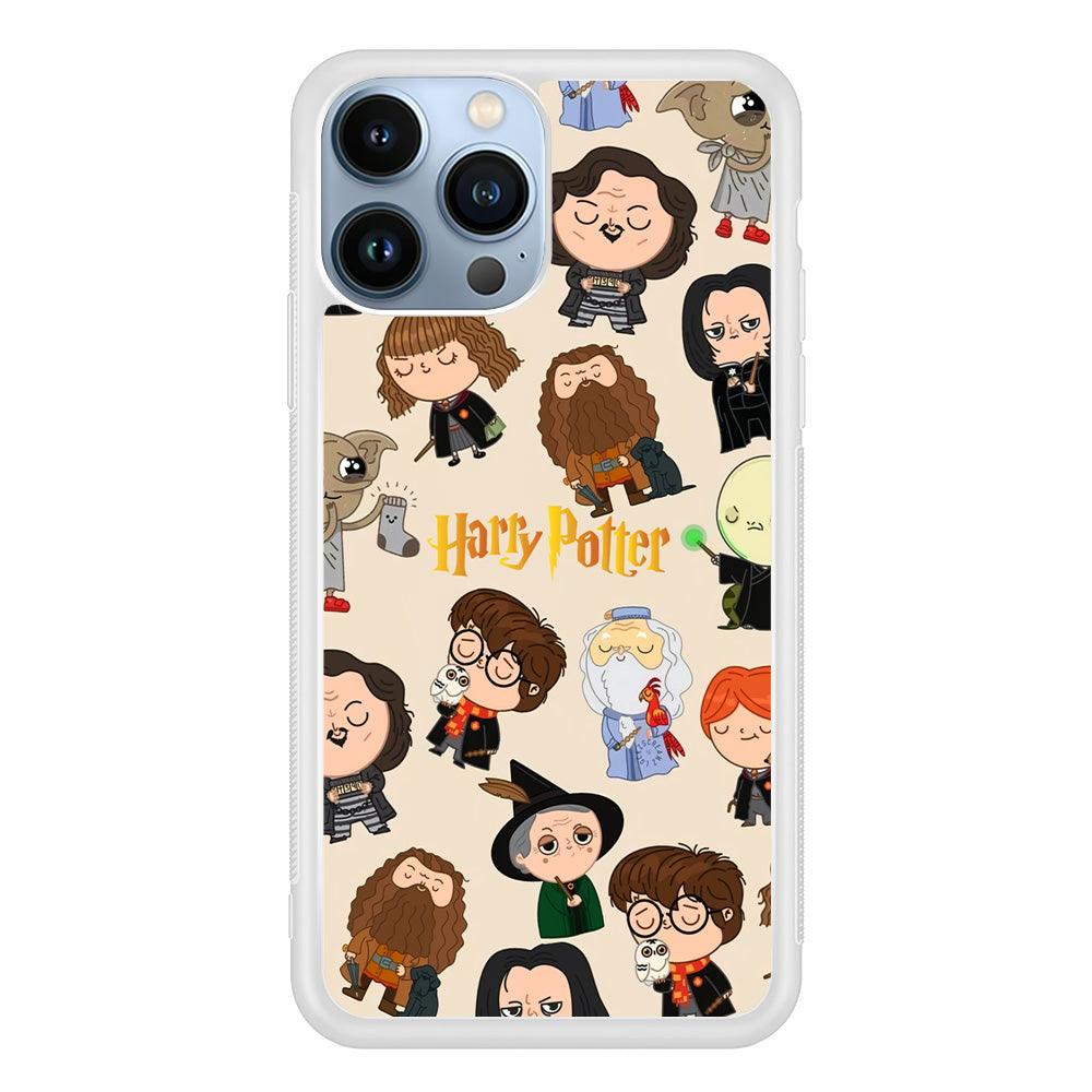 Harry Potter Tiny Cute Face iPhone 14 Pro Max Case-Oxvistore