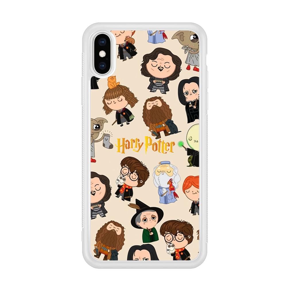 Harry Potter Tiny Cute Face iPhone X Case-Oxvistore