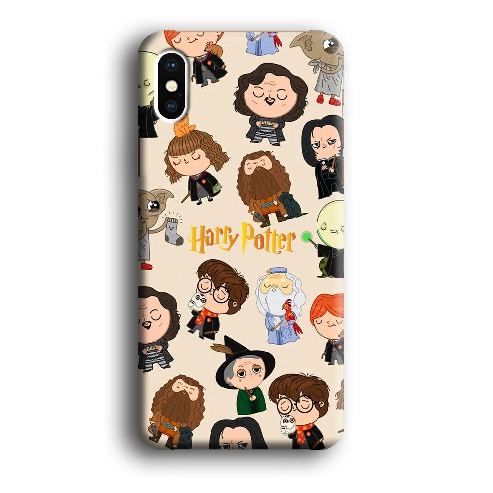 Harry Potter Tiny Cute Face iPhone X Case-Oxvistore