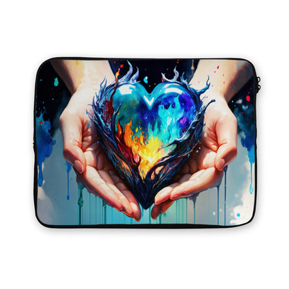 Heart Colorful Digital Art Laptop Sleeve Protective Cover