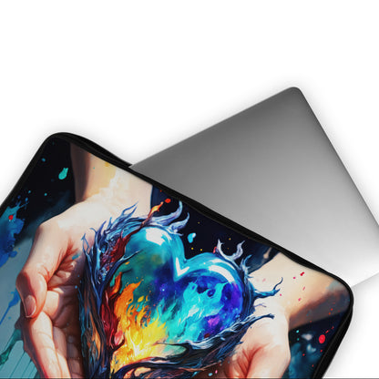 Heart Colorful Digital Art Laptop Sleeve Protective Cover