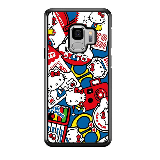Hello Kitty All of My Hobby Samsung Galaxy S9 Case-Rubber White (2D Case)-Oxvistore