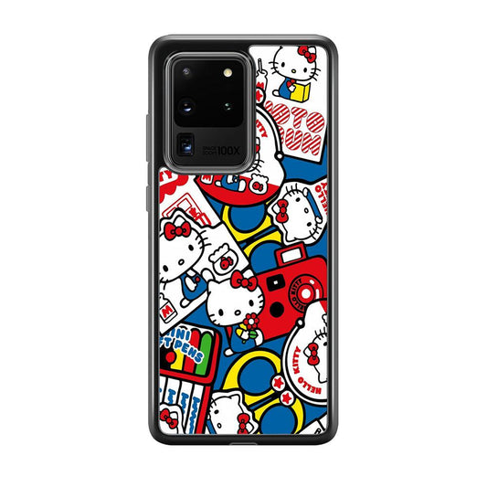 Hello Kitty All of My Hobby Samsung Galaxy S20 Ultra Case-Rubber Black (2D Case)-Oxvistore