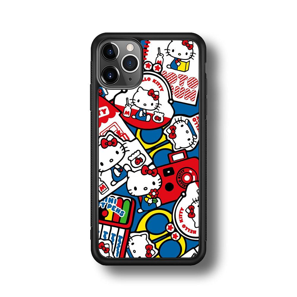 Hello Kitty All of My Hobby iPhone 11 Pro Max Case-Rubber Black (2D Case)-Oxvistore