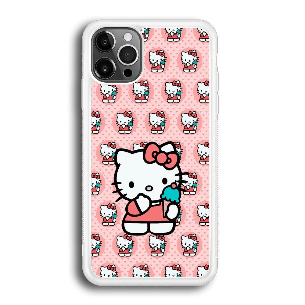 Hello Kitty with Blue Ice Cream iPhone 12 Pro Case-Oxvistore