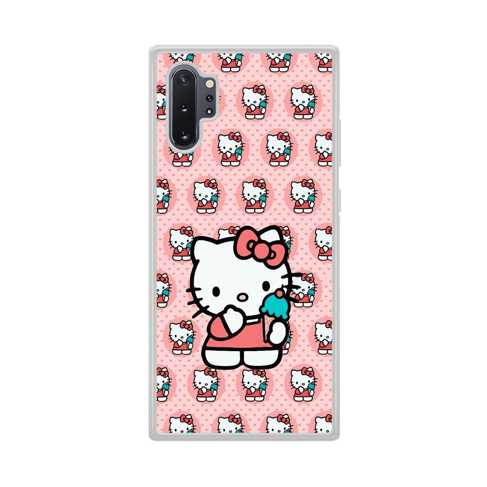 Hello Kitty with Blue Ice Cream Samsung Galaxy Note 10 Plus Case-Oxvistore