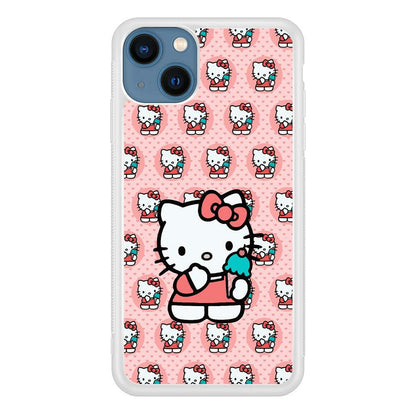 Hello Kitty with Blue Ice Cream iPhone 13 Case-Oxvistore