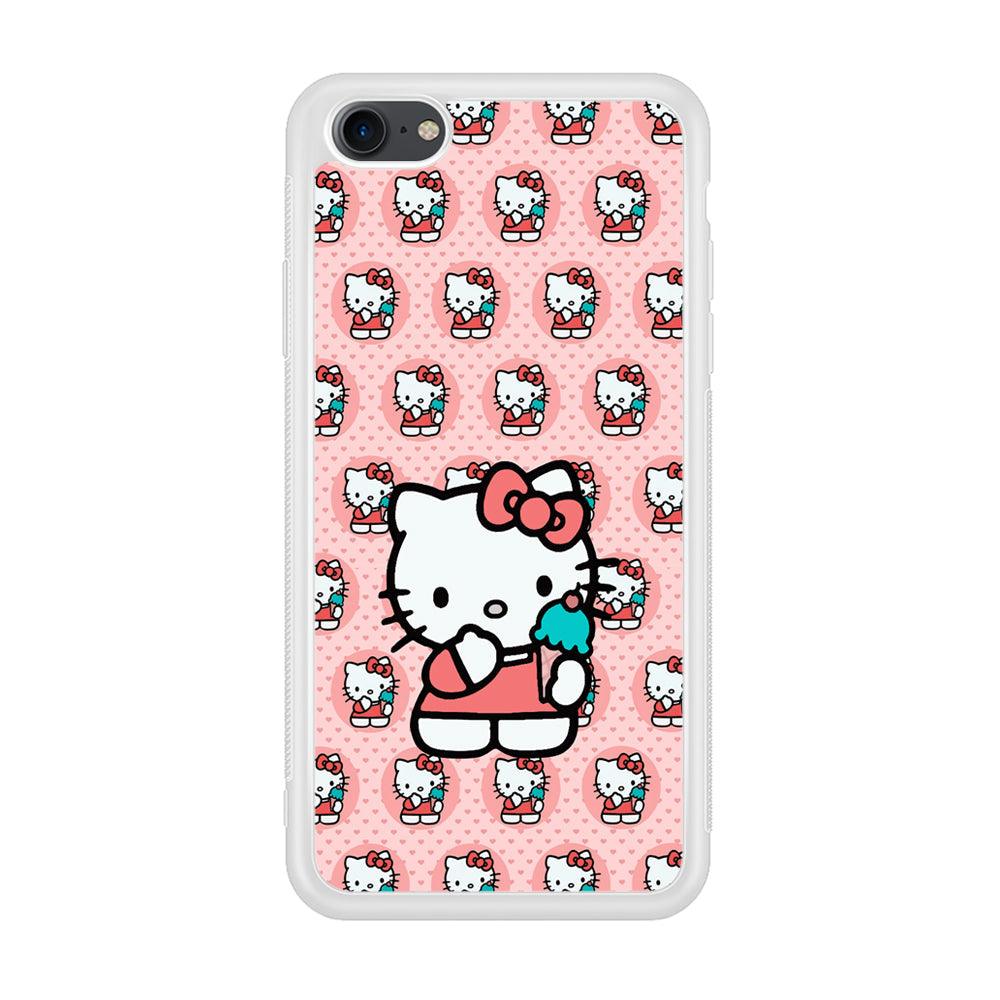 Hello Kitty with Blue Ice Cream iPhone 8 Case-Oxvistore