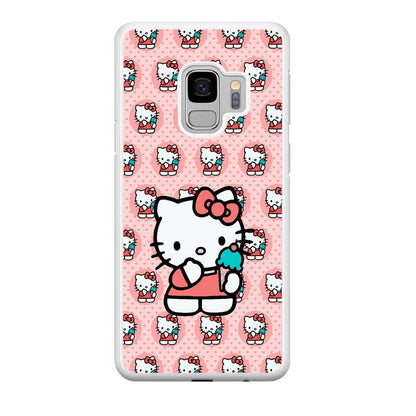 Hello Kitty with Blue Ice Cream Samsung Galaxy S9 Case-Oxvistore