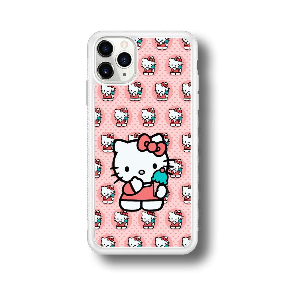 Hello Kitty with Blue Ice Cream iPhone 11 Pro Case-Oxvistore