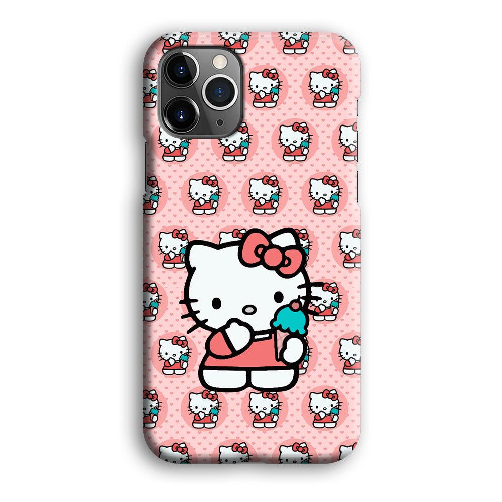 Hello Kitty with Blue Ice Cream iPhone 12 Pro Case-Oxvistore