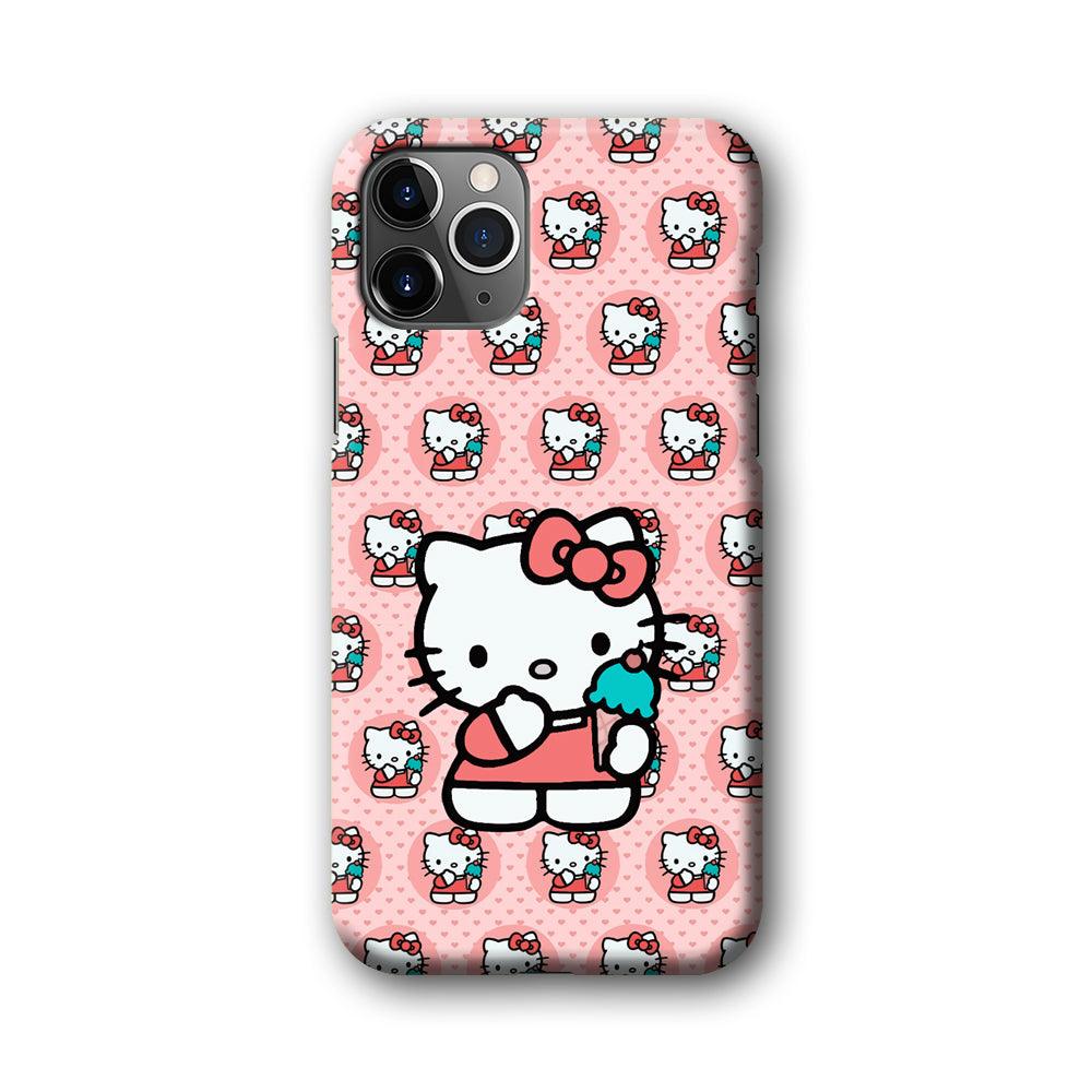 Hello Kitty with Blue Ice Cream iPhone 11 Pro Case-Oxvistore