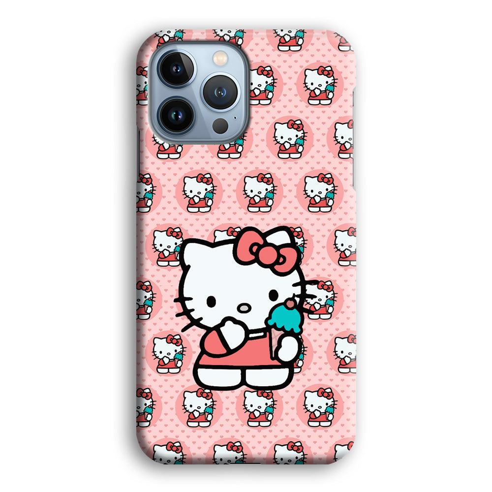 Hello Kitty with Blue Ice Cream iPhone 13 Pro Case-Oxvistore