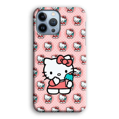 Hello Kitty with Blue Ice Cream iPhone 13 Pro Case-Oxvistore