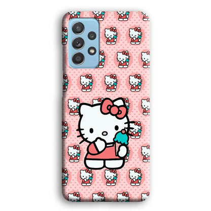 Hello Kitty with Blue Ice Cream Samsung Galaxy A52 Case-Oxvistore