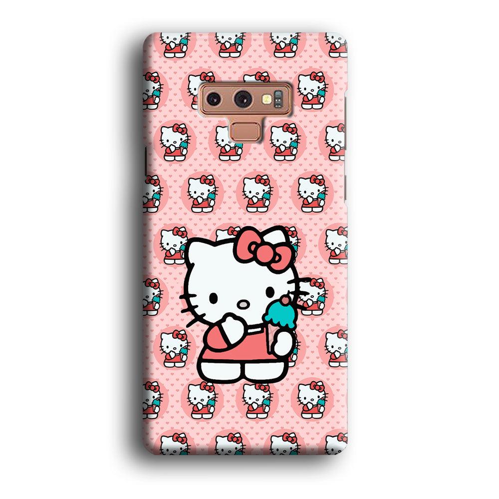 Hello Kitty with Blue Ice Cream Samsung Galaxy Note 9 Case-Oxvistore