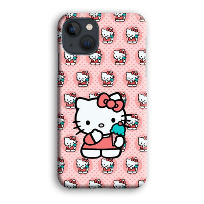 Hello Kitty with Blue Ice Cream iPhone 13 Case-Oxvistore