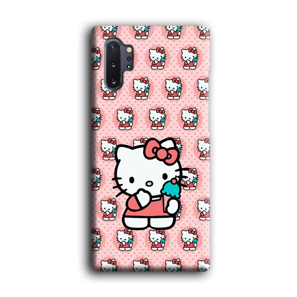 Hello Kitty with Blue Ice Cream Samsung Galaxy Note 10 Plus Case-Oxvistore