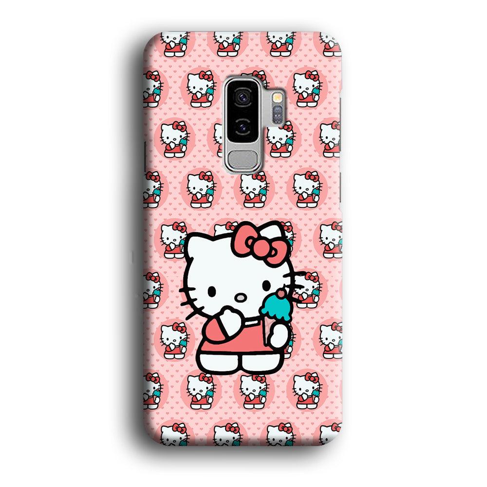 Hello Kitty with Blue Ice Cream Samsung Galaxy S9 Plus Case-Oxvistore