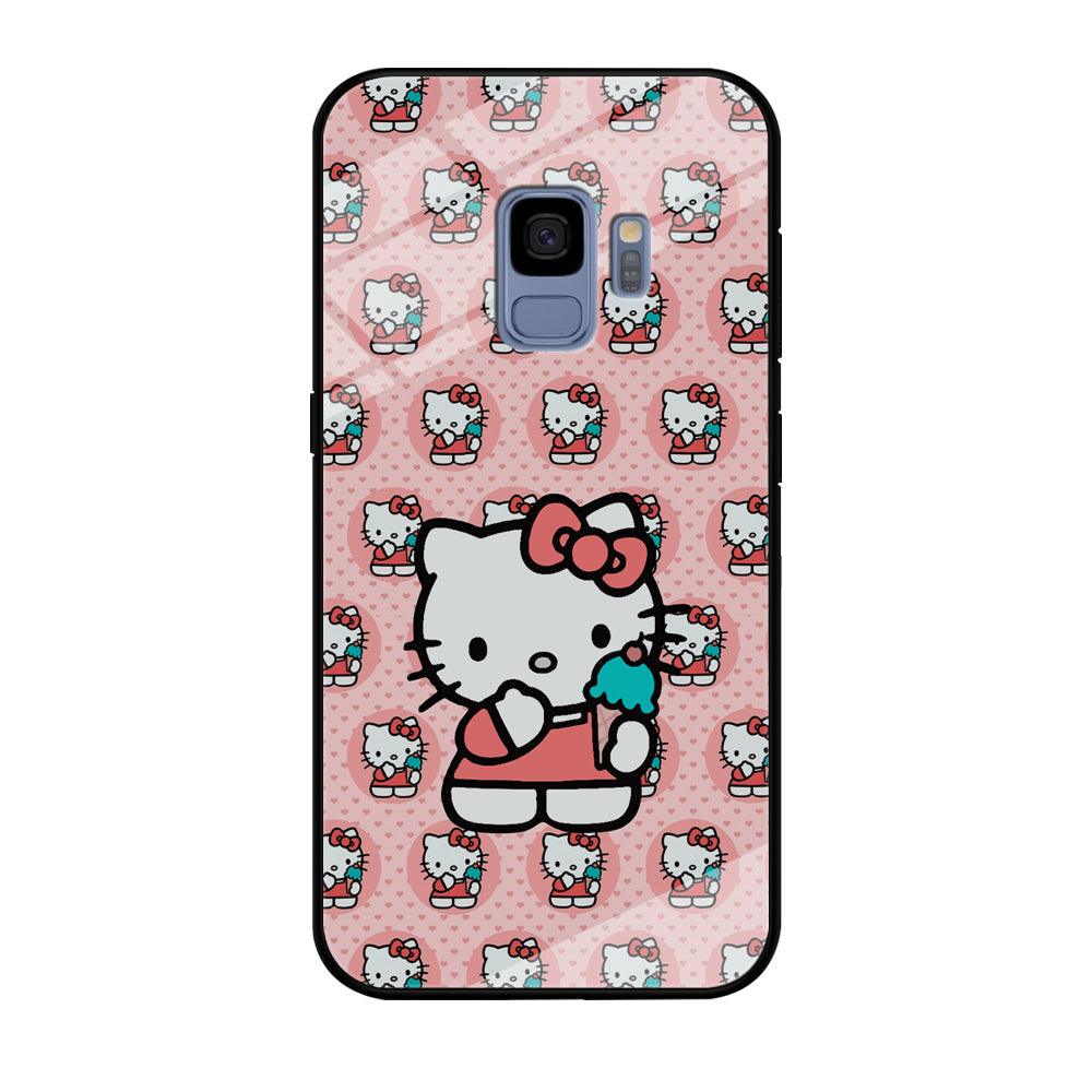 Hello Kitty with Blue Ice Cream Samsung Galaxy S9 Case-Oxvistore