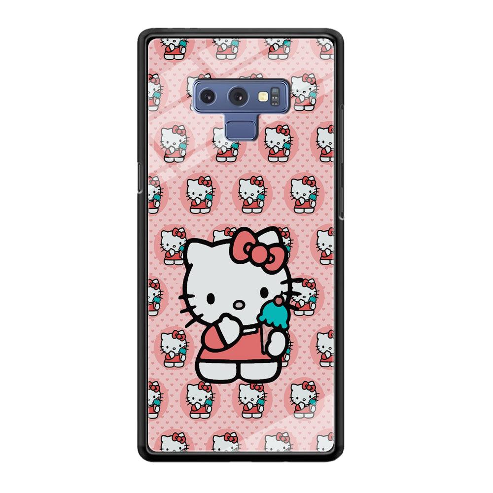 Hello Kitty with Blue Ice Cream Samsung Galaxy Note 9 Case-Oxvistore