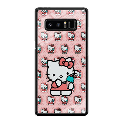 Hello Kitty with Blue Ice Cream Samsung Galaxy Note 8 Case-Oxvistore