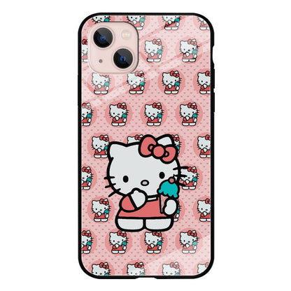 Hello Kitty with Blue Ice Cream iPhone 13 Case-Oxvistore