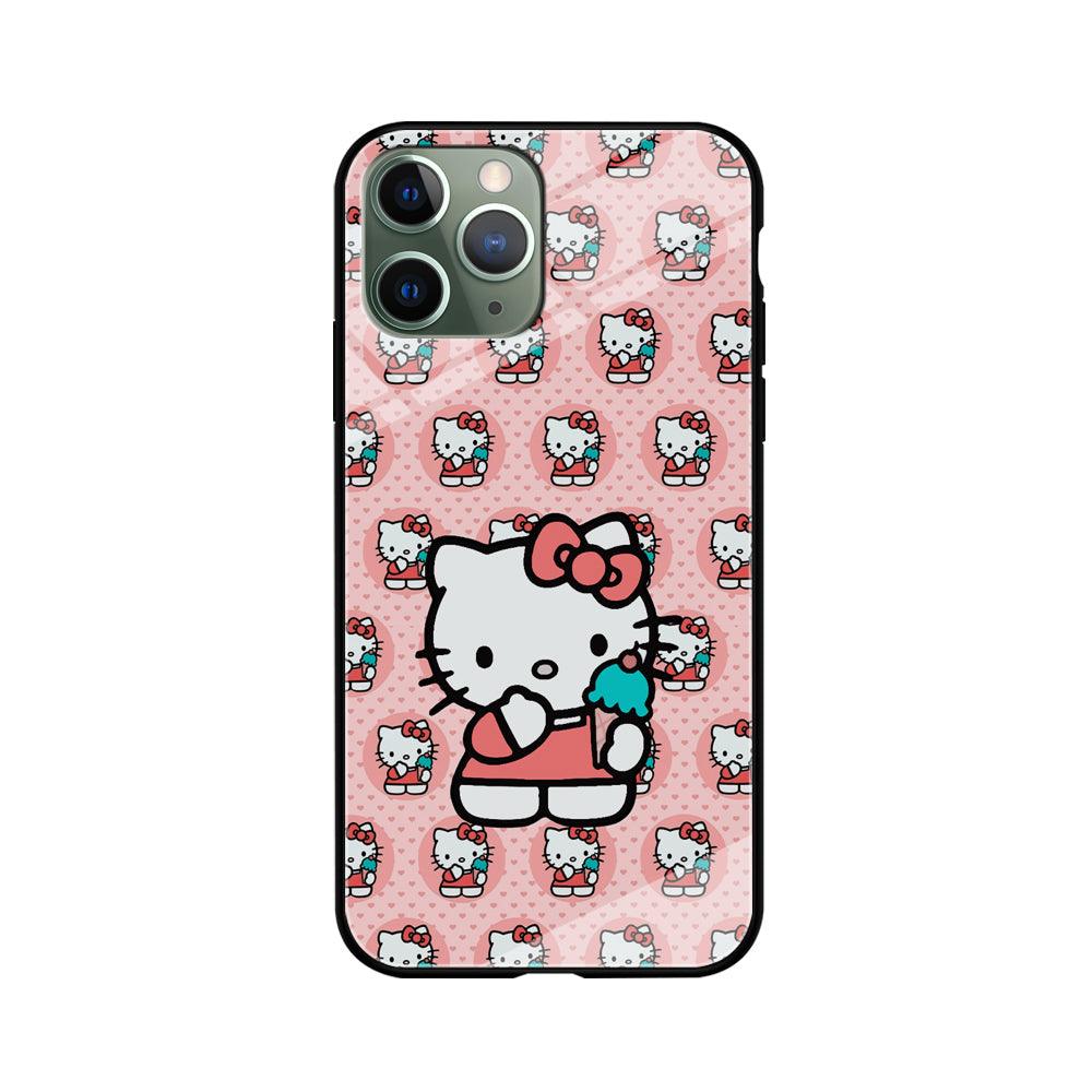 Hello Kitty with Blue Ice Cream iPhone 11 Pro Case-Oxvistore