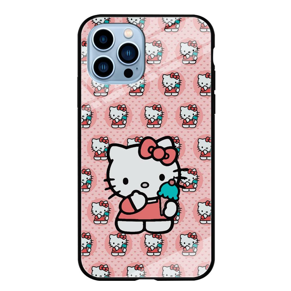 Hello Kitty with Blue Ice Cream iPhone 13 Pro Case-Oxvistore