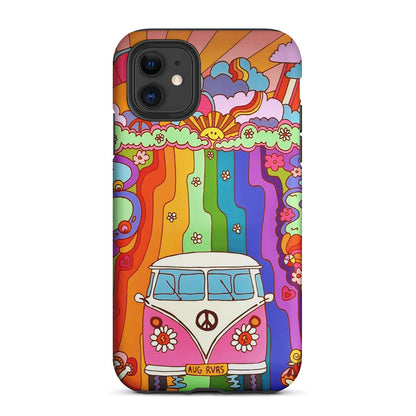 Hippie Aesthetic Rainbow 2 in 1 Tough Phone Case