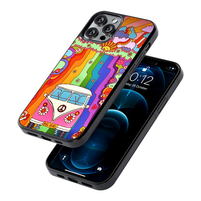 Hippie Aesthetic Rainbow 2D Rubber Phone Case