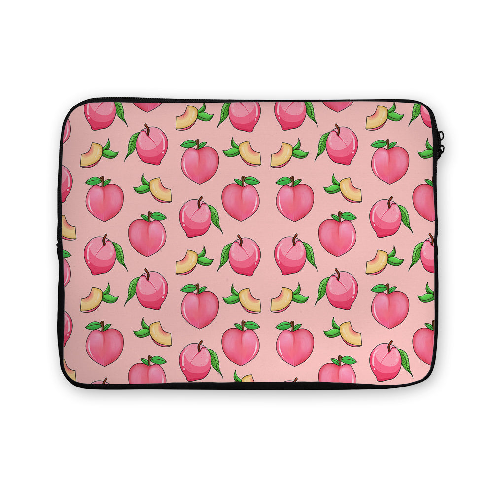 Honey Peach Fruit Pink Laptop Sleeve Protective Cover