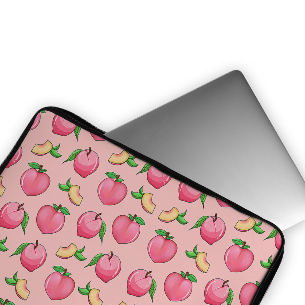 Honey Peach Fruit Pink Laptop Sleeve Protective Cover